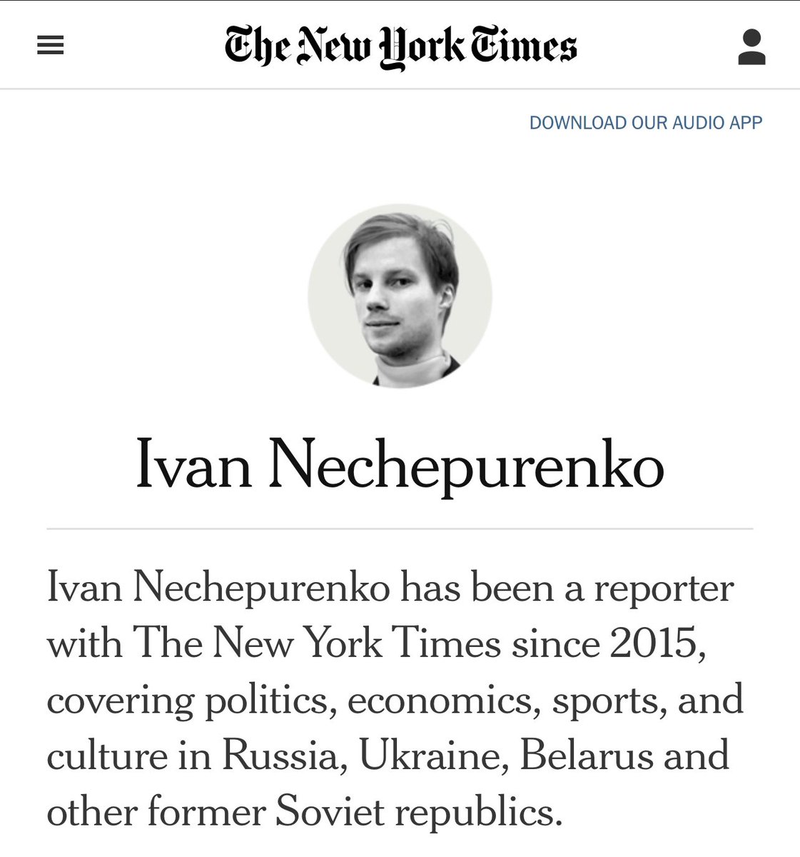 Why did the NYT publish such a bizarre article, which normalised a mass murdering russian terrorist and invasion commander as a mere “critic of Putin’s war effort”? Meet its author, NYT reporter Ivan Nechepurenko, a russian national who still lives in russia. Ivan denies russia…