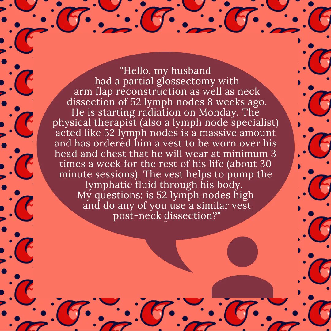 YoungTongues_'s tweet image. Every week we share real life questions and discussions from within our groups anonymously to help the wider community. Sharing your experiences is the best way to support your community. Have you used a lymphatic massage vest?
#TongueCancer #LymphaticMassage