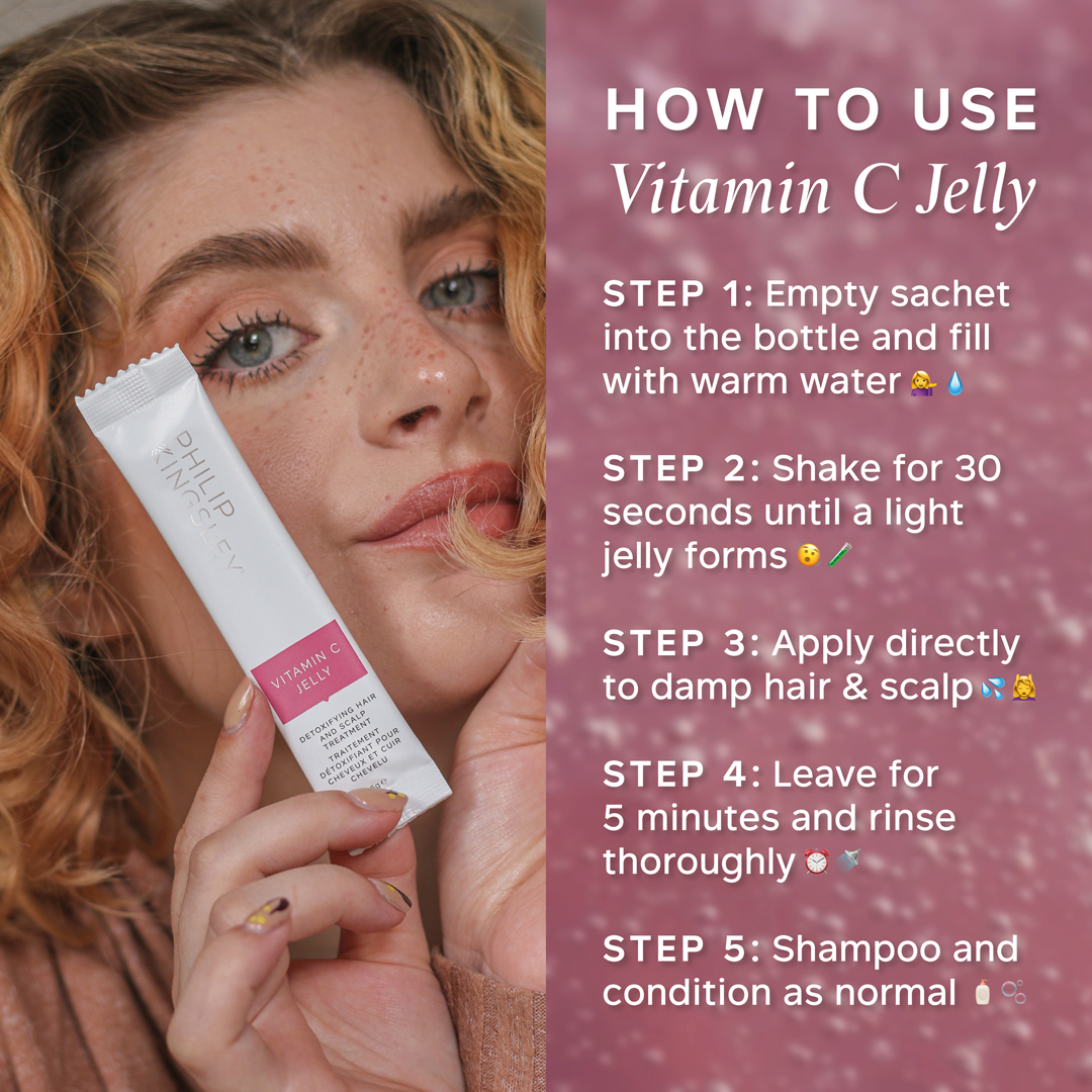 If you've recently added Vitamin C Hair &amp; Scalp Jelly to your pre-shampoo mask collection, here's how to use it!🍊

#LifeChangingHair