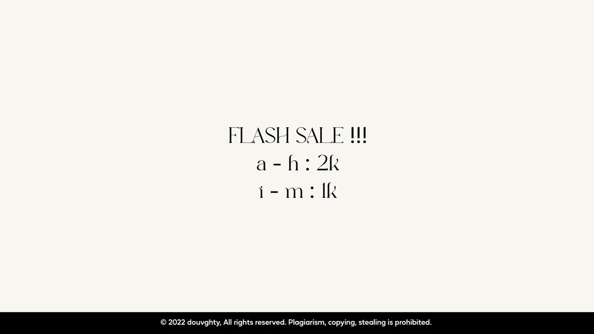 wujuzonyeo's tweet image. [ help rt this? thank you so much ] 🩷

jedar jeder ⚡️ FLASH SALEEE ⚡️
layout cantik ganteng cuma 1 - 2k aja loh 😮
tunggu apalagi? ayo jajannnn 😻🫶🏻

⚡️ harga spesial ini berlaku sampai Selasa (25/07) pukul 00.00

#zonauang #zonajajan #zonaba