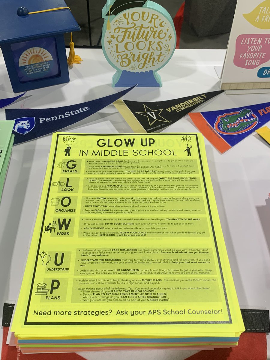 Counselor_View's tweet photo. @ATL_Counselors have something to help all @apsupdate grade levels have their best year ever! Stop by booth 158 at the #APSBacktoSchoolBash. @CAMontgomeryEDU #APSInfluencers https://t.co/y1cc4Gpsel