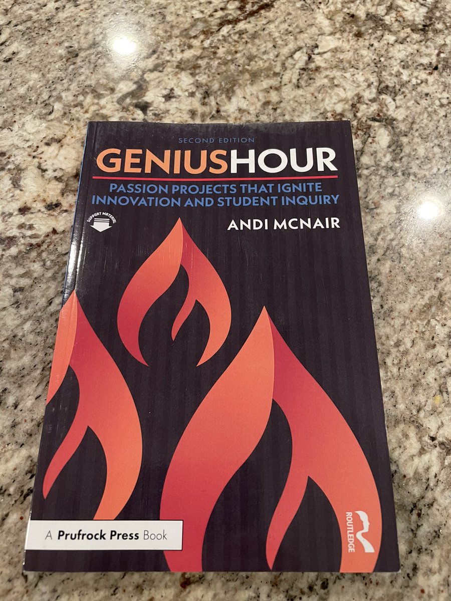 #GeniusHour has been a goal that @kblaird and I have had for a while, so I’m excited to start this book from @mcnairan3 to spark some ideas! #SummerReading #Innovation #PassionProjects #PD