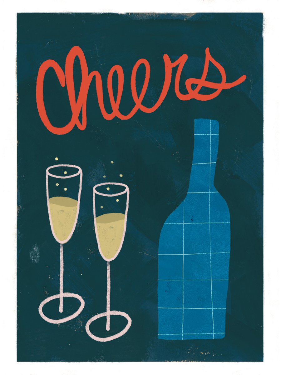 gm, too soon for a drink? 🙃🤪
One of my piece from my "apéro" collection in limited edition in print. 
Available tomorrow, July 23, for my birthday 🎂🥳🎉✨🍾
