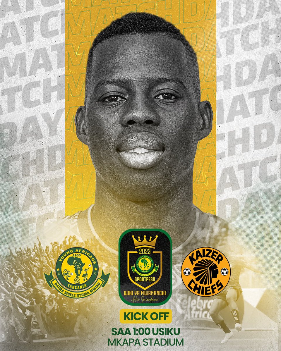 Siku ya mwananchi
Yanga 🆚 Kaizer Chiefs
Come alive 🎺

#sikuyamwananchi
 #daimambelenyumamwiko