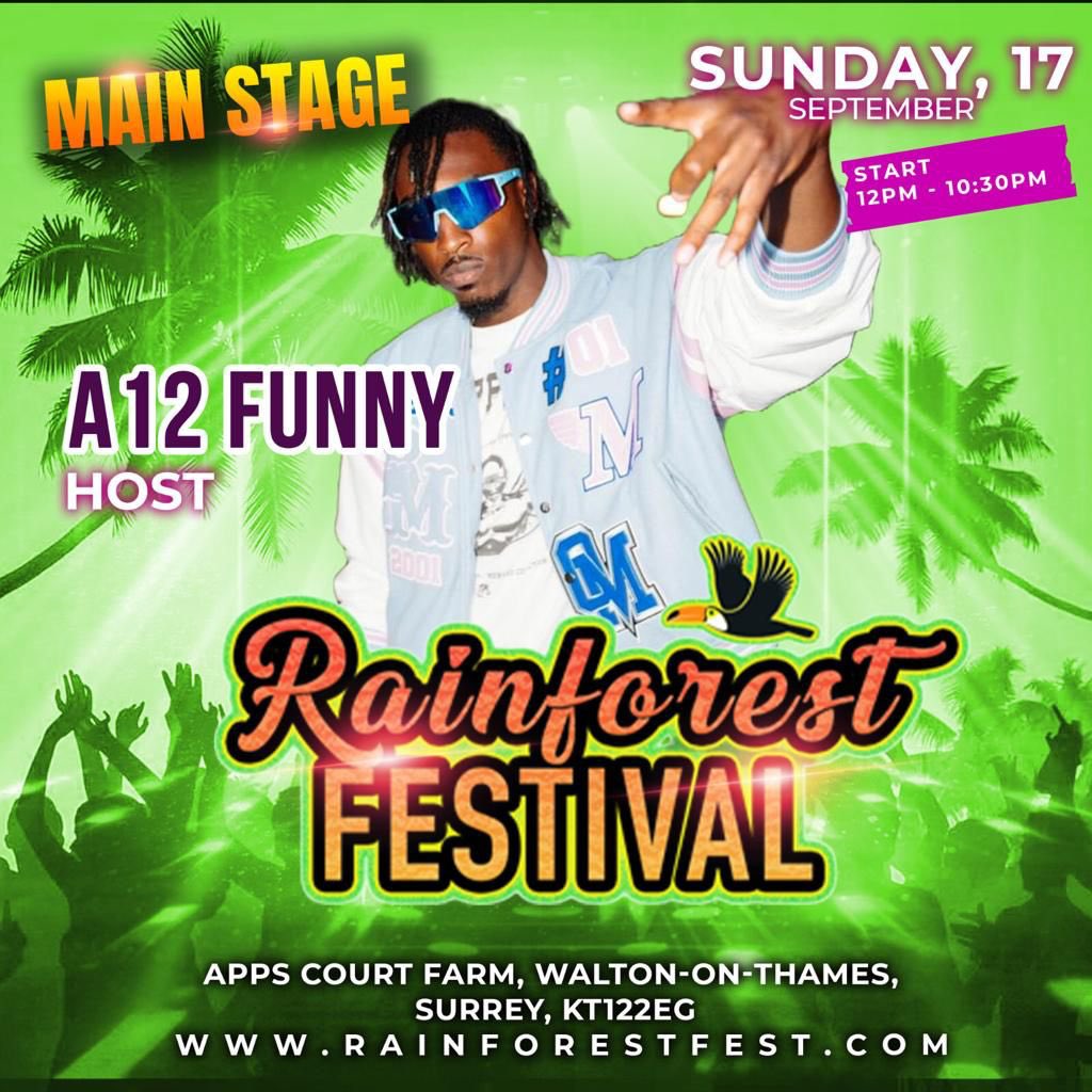 Rainforest_Fest's tweet photo. BRAND NEW!! 
RAINFOREST FEST
2023!!
The UK’s 
Multi-Genre Music Festival 
Closing out the summer vibez 
MAIN STAGE HOST 
Yours Truly 
A12 FUNNY @a1.2funny
xxxxxx Perfomances From>>>>>>>>>>
@therealfaithevans
@bluevandross
@iamlibianca
@bignarstie
@officialstylog
@originalrichiedan
@c.courtsx
@queenmillzofficial
& Djs >>>>>>
@kennyallstar
@djcolinfrancis
@djace
@daze1000
@junglemania
@nickyblackmarket
@djBrockie
@djgrooverider
@djrapmusic
@raggatwinsofficial
@rampagesound
@shorteeblitz
@djsupad
@djma1
@djwigman_da_bigman
@carlosaires
@iammrsilk
@angie_b_boom_sounds
@robboranxradio
@sirdjcorey
@dimpznlawz
@djlongers
Bounce till the sun goes down to the biggest sounds of your festival experience 💃🏽🕺
FROM THE MOSS PIT of the MAIN STAGE 🥁 GET READY TO  DANCE YOUR HEART OUT!!

TICKETS ARE SELLING OUT FAST! GRAB YOURS HERE 
Coaches Avail check our website
👉🏽 https://t.co/lUES5PWLD8 

DATE
SUNDAY 17TH SEPT 2023
RAINFOREST FESTIVAL 12PM - 10.30PM
VENUE
APPS COURT FARM HURST ROADWALTON-ON-THAMES KT122EG

TIME
12PM - 10:30PM

#RainforestFestival #summer2023 #Libianca #bignarstie #London #RainforestUK
#Rnb #hiphop #afrobeats #reggae #house #amapiano #jungle