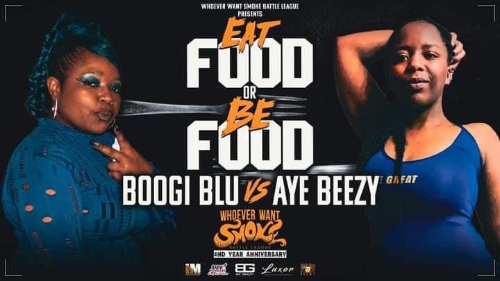 hussle_716's tweet photo. @dr_hughpetty @whoevrwantsmoke Battle League presents: Boogi Blu vs Aye Beezy 🔥🔥 NEXT SATURDAY in Buffalo, NY 

#BookTheLadies #SupportFemaleBattleRap 
#WWS https://t.co/MQ86NHyOrX