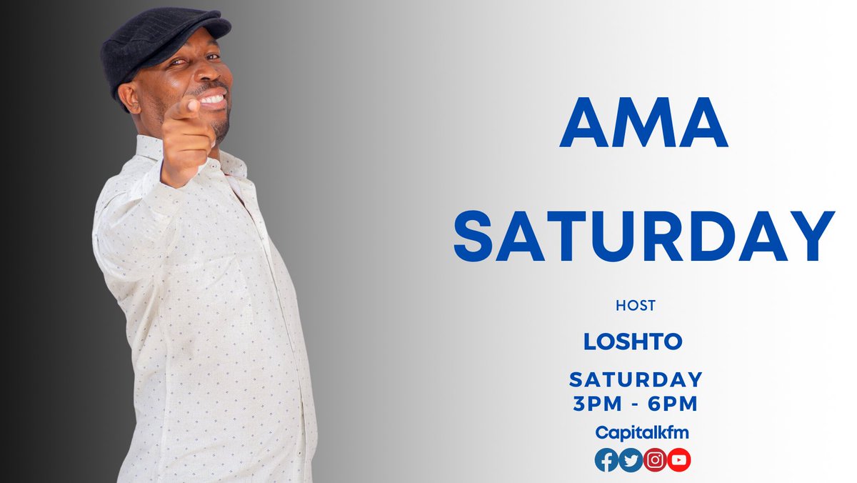 Your Saturday wouldn't be the same without @StoroLoston. He brings you #AmaSaturday on Harare's Hottest Station. 
Listen in here: capitalk.co.zw