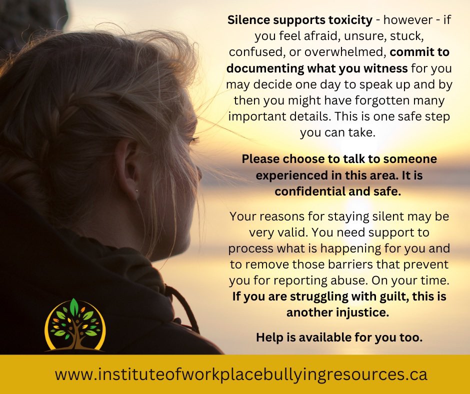 WE NEED WITNESSES TO SPEAK UP! But first we need them to feel safe & supported. #traumainformed #training #prevention #intervention #repair #respond #psychologicalsafety #bullyingprevention #recovery #Bystanders #mentalhealth #workersafety #workers #leadership #leaders