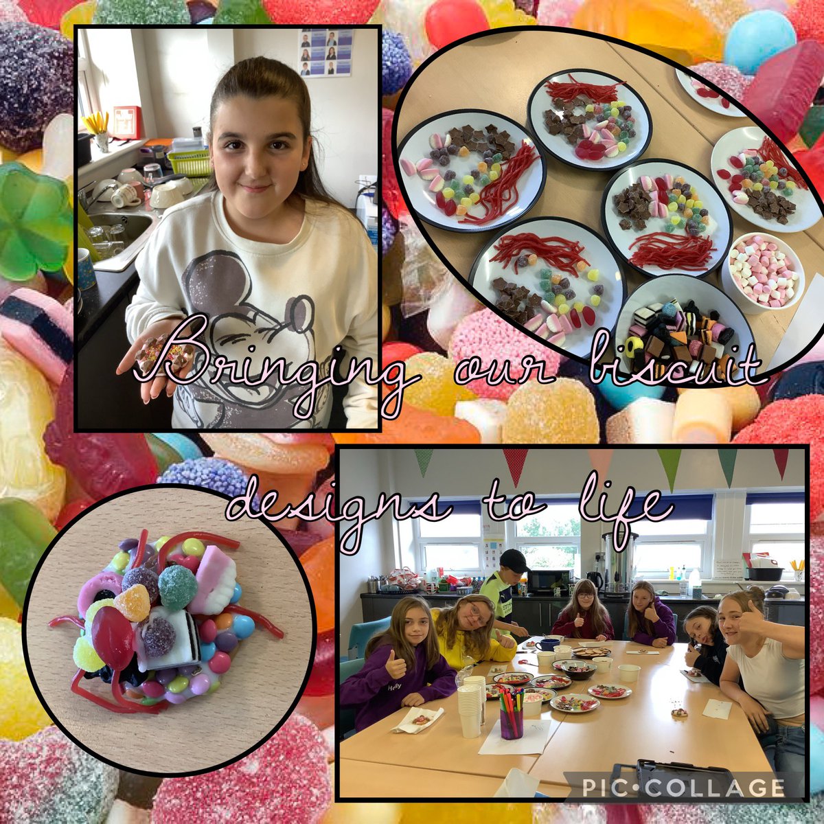 Our biscuit design shop! We designed our perfect biscuits then we brought our delicious designs to life - we can guarantee they were truly scrumptious! 😋🍬🍫