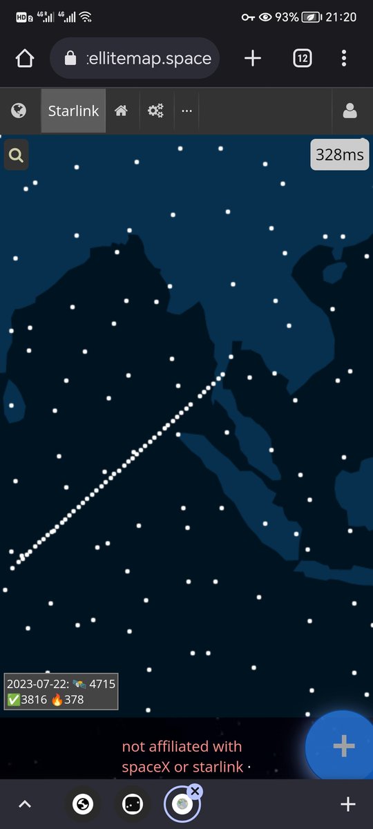 ตอนนี้มีใครเห็นดาวเคลื่อนที่ต่อกันเป็นสายบ้าง มันคือขบวนรถไฟ starlink satellite train 

satellitemap.space/?constellation…