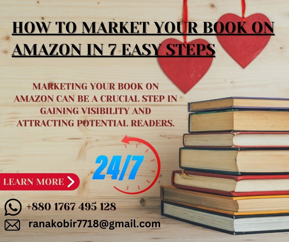 How to Market Your Book on Amazon in 7 Easy Steps

Marketing your book on Amazon can be a crucial step in gaining visibility and attracting potential readers.

#bookgeek #Bookings #bookphoto #bookgram #bookoftheday #bookblog #bookworms #bookcase #bookhaul #bookmarks #bookdragon