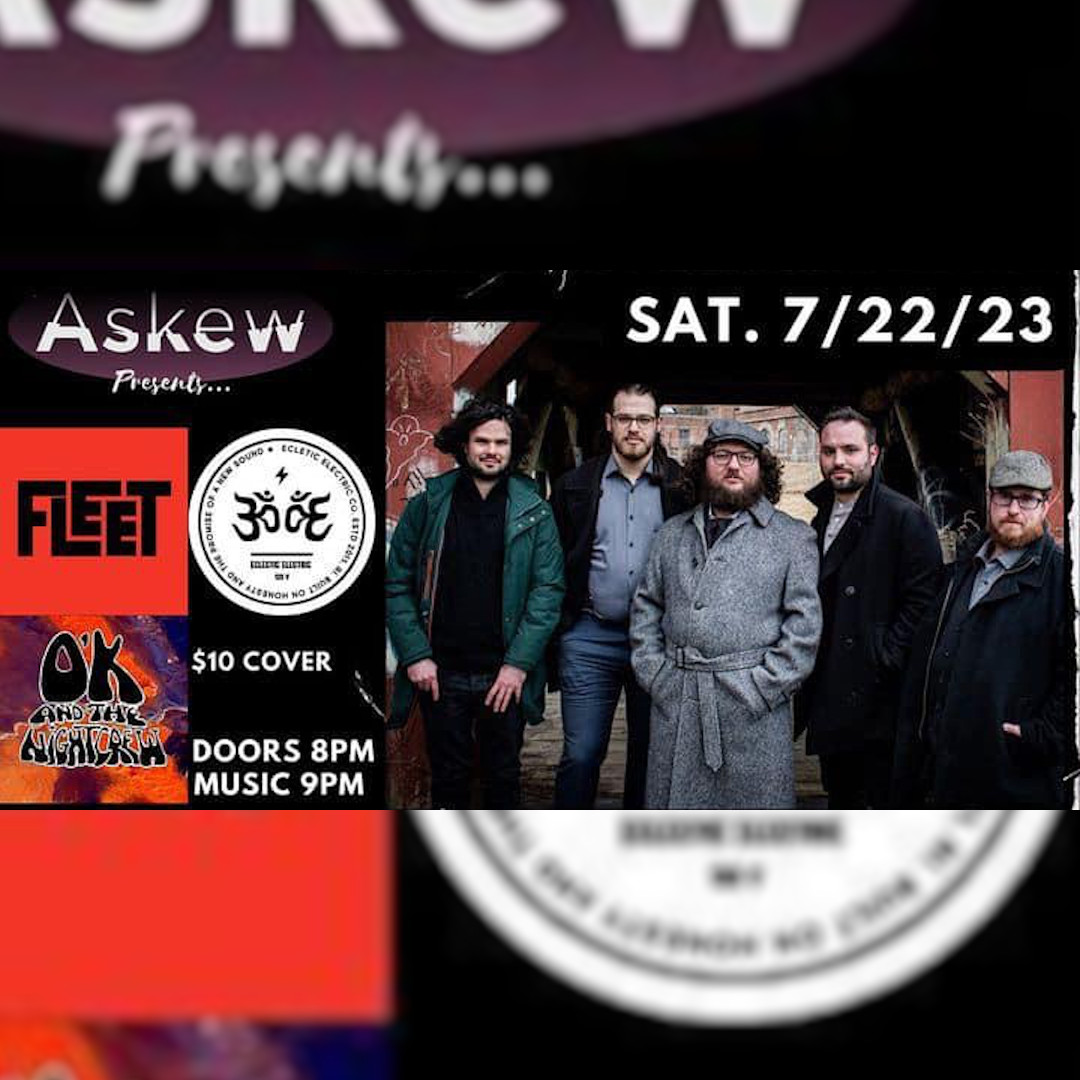 PROVIDENCE!!!!

We're comin' to @AskewProv TONIGHT (7.22) to rock and roll with FLEET and our new buds in #EclecticElectric

The last two night have been WILD! Let's keep it going!

#oknc #okandthenightcrew #newengland #rockmusic #rockandroll #oakhonestrecords #stoner #psychrock