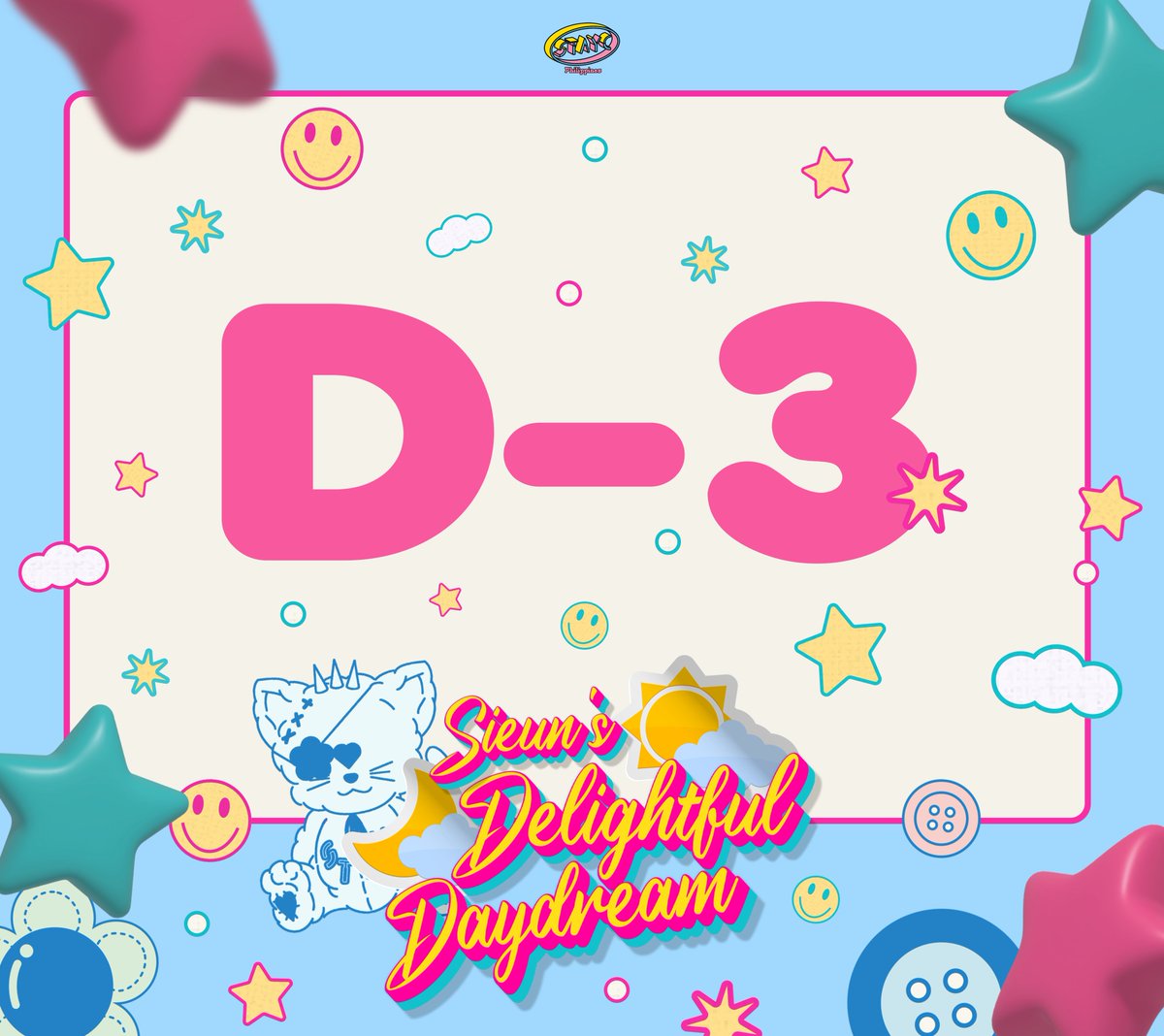 STAYCPH_'s tweet photo. [NOTICE]

Hello SWITHs! We have 3 DAYS TO GO before #DELIGHTFULDAYDREAM

Registration still open!
🔗 https://t.co/jedn1BLYBh

See you there!

#STAYC #스테이씨
@STAYC_official https://t.co/xhIBWKnGQW