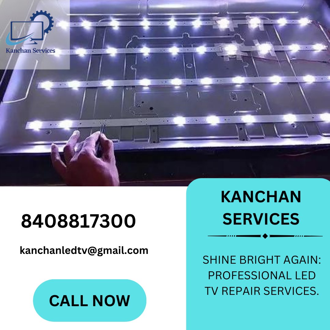 KanchanServices's tweet photo. Are you tired of your LED TV losing its lustre? Look no further than Shine Bright Again, your go-to destination for professional LED TV repair services We specialize in reviving the brilliance of your entertainment expectations #LEDTVRepair #ProfessionalService #globalQuality #tv https://t.co/vClzQHktES