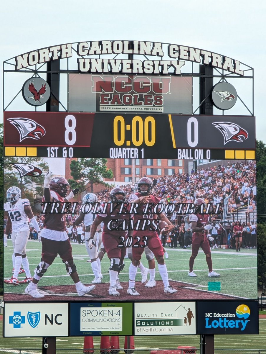 Excited to attend NCCU football camp today! <a href="/NCCUAthletics/">NCCU Athletics</a> <a href="/NCCU_Football/">NC CENTRAL FB | 🦅🏆🦅</a>