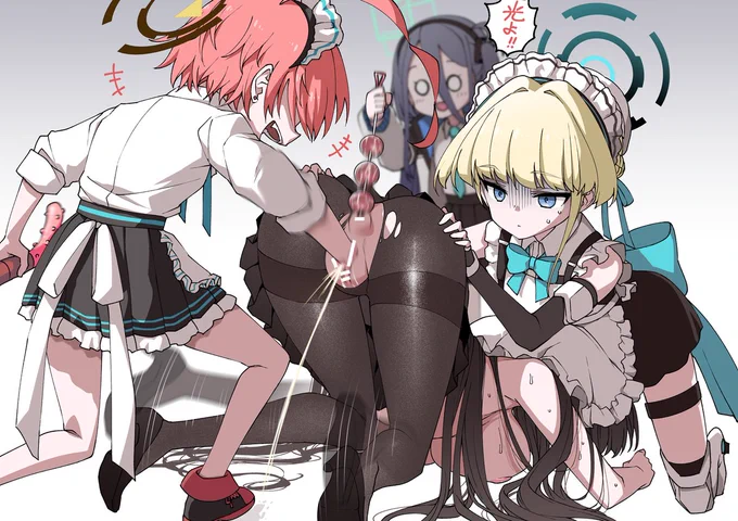 実は4、5人がわちゃわちゃしてるほのぼの()なエロ絵が大好き
 #ブルアカ 