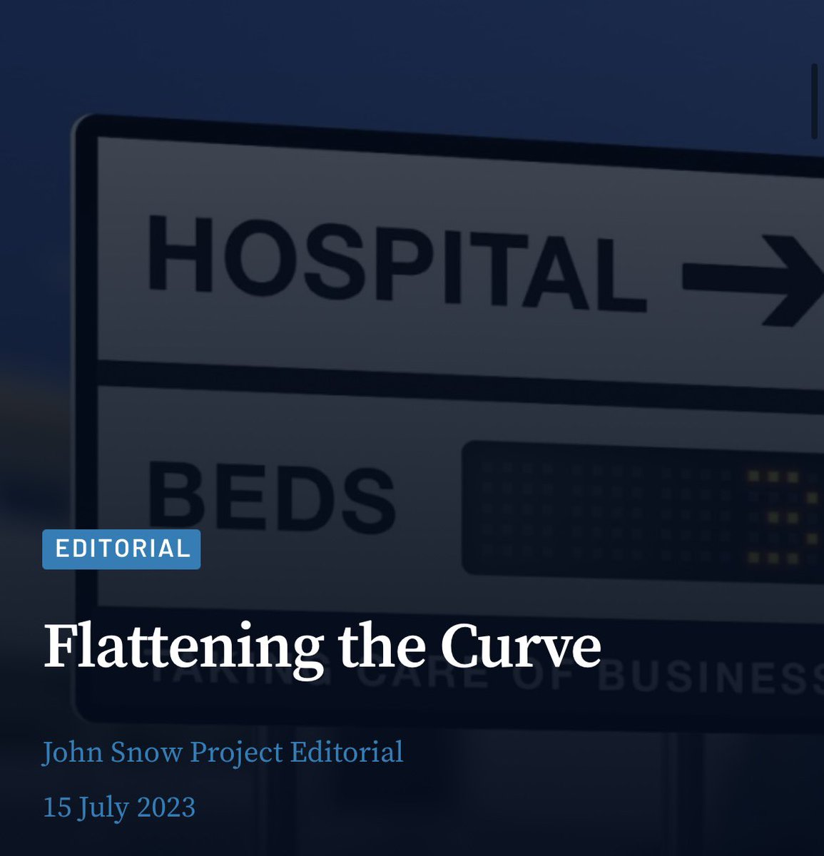 Flattening the Curve

„Das ideale Ziel bei der Bekämpfung einer Epidemie oder Pandemie ist es, die Ausbreitung vollständig zu stoppen. Aber auch die bloße Verlangsamung der Ausbreitung - die Eindämmung - ist entscheidend. 🧵 

#COVID19 #CovidIsNotOver #Corona #LongCovid #CleanAir