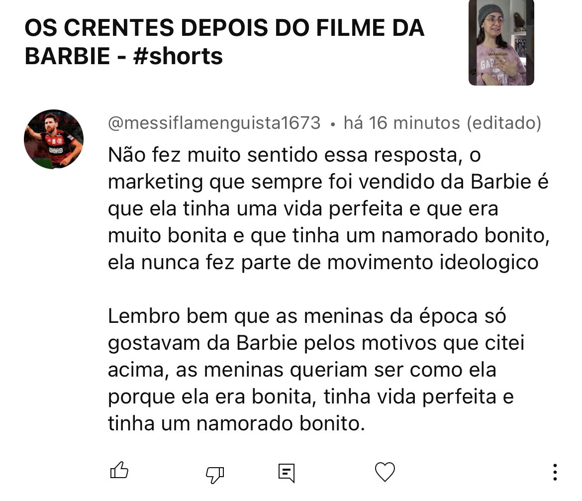 annabagunceira's tweet photo. Um homem que nunca brincou de Barbie explicando pq meninas brincavam de Barbie. Alguem avisa que NUNCA foi pelo Ken e nem pela vida perfeita? A brincadeira era criar historias onde vc podia ser uma astronauta, medica, presidente, jogadora de futebol, por ai vai. 🙄🙄🙄 https://t.co/zcg48QGEpi