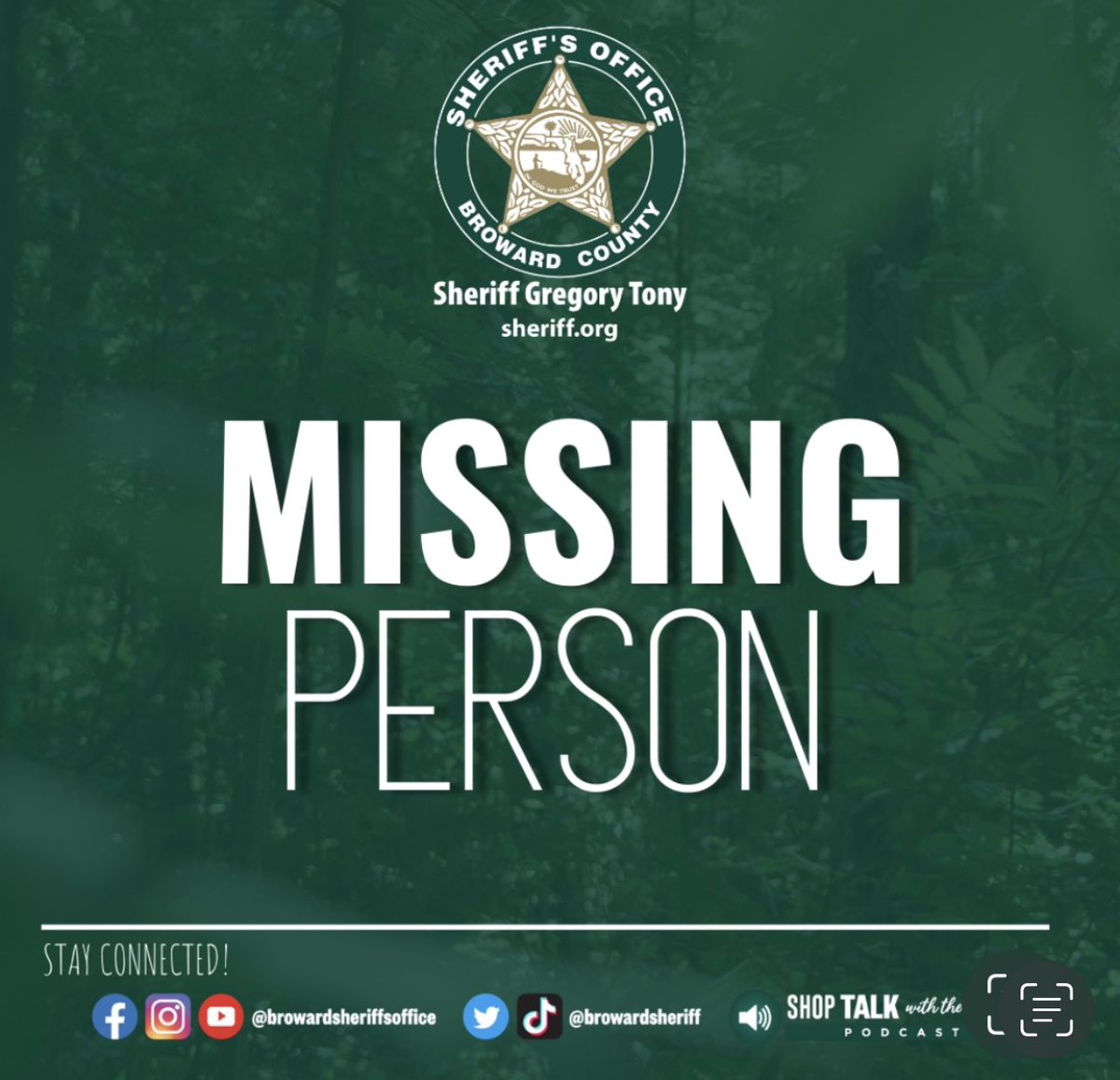 browardsheriff's tweet photo. MISSING PERSON: Have you seen Jasmine Mayfield missing from Pompano Beach. According to investigators, she was last seen at 10 a.m. on 7/19, near the 3200 block of Northwest Fourth Street. Anyone with info on her whereabouts should contact 954-321-4268. https://t.co/Al9OznWkyb https://t.co/vpVvGLA6qi