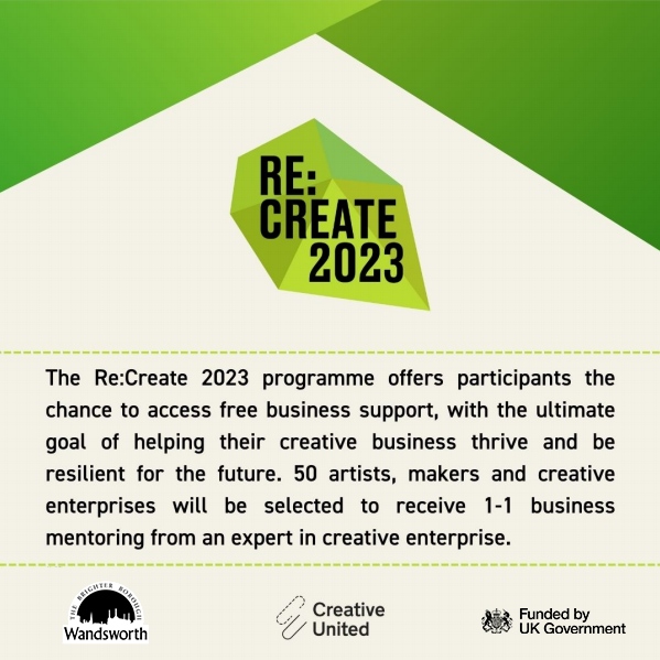CreativeUtdUK's tweet photo. Re:Create is back! π β¨
If you're a creative freelancer, artist, maker, or entrepreneur in the borough of Wandsworth, this is your chance to receive free tailored business mentoring and access a new e-learning course.
#BusinessSupportProgramme #WandsworthCreatives https://t.co/HKZiLEFCjC