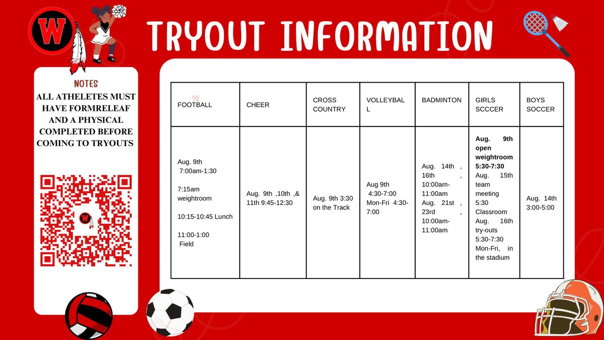 Woodlawn H.S Fall Tryouts