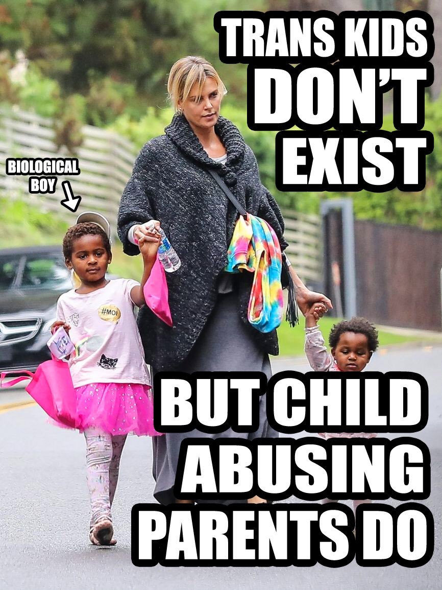 MisterHoneyBear's tweet photo. @DrLoupis The little one is actually a biological girl, but still. It’s vile. https://t.co/KdwzVwPG3k