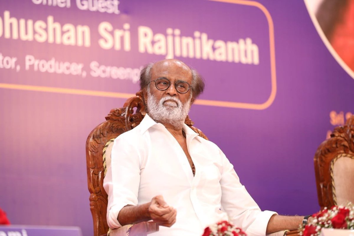 Last year this day! The After Covid Rajinism started from this day! Thalaivar came out and spoke to us after many months of Covid! The starting point, after that Jailer Shoot, India75, PS1 Launch, Puneet Event, Baba Rerelease, LalSalaam, Sapiens event, Meena 50 etc #Jailer #Hukum