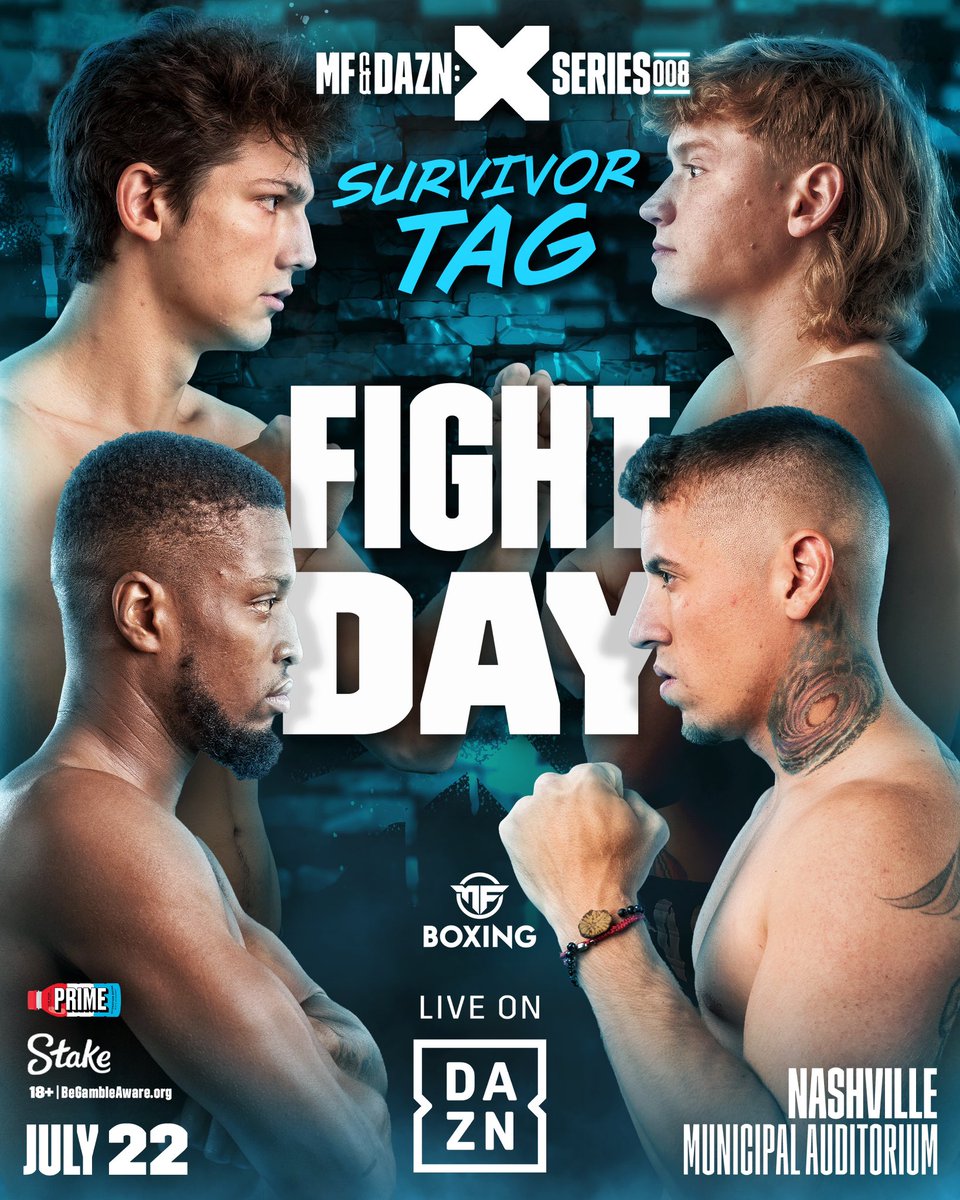 MisfitsBoxing's tweet photo. It’s survivor tag time! 🧨

@bdave69, @nichlmao, @realryanj15 and @Swarmz__ go head-to-head in a four way, every man for himself contest 🔥

#XSeries008 | TONIGHT - 7PM CST, 1AM BST | @MF_DAZNXSeries | @PrimeHydrate https://t.co/1Wlz3WBpdn