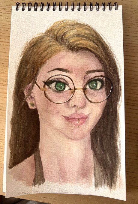 Teaching myself how to paint with watercolor. Holy shit it&rsquo;s so hard. (That&rsquo;s why the colors are a bit