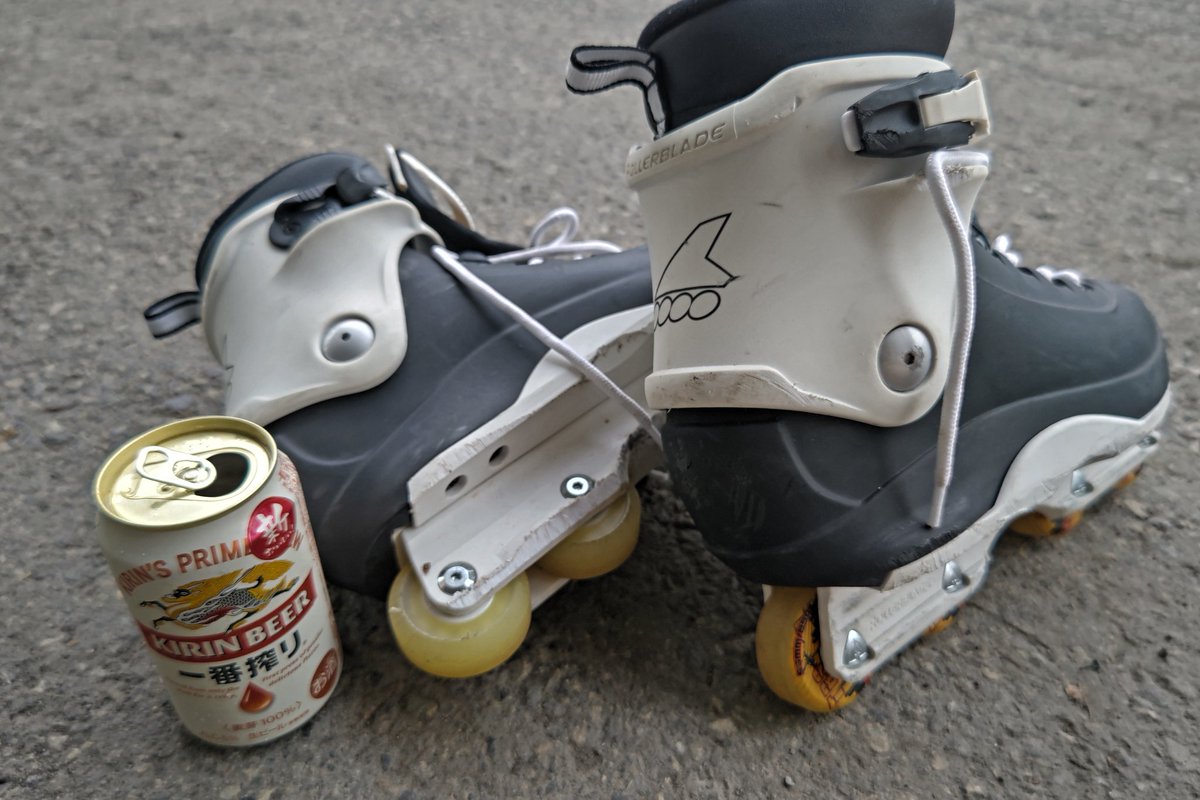 kappaaaaah's tweet image. 15年以上？ぶりに再開💦
やっぱり楽しい🎶 
ローラーブレード、しっくりこないな🥲
ロチェス？USD？サロモンはもうない？ST9が良かった😵良いスケート教えて下さい～
#インラインスケート #アグレッシブインラインスケート #ローラーブレード #ロチェス #USD