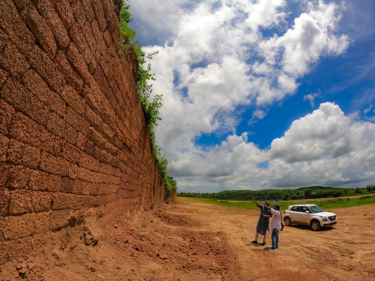 Fort Walls of Historic Chuadangagada recently visible after clearance of Jungle and debris indicates the gigantic shape of the Fort when at its helm. <a href="/ASIGoI/">Archaeological Survey of India</a> has complained against the unauthorized construction works to be held here!! Welcome step.