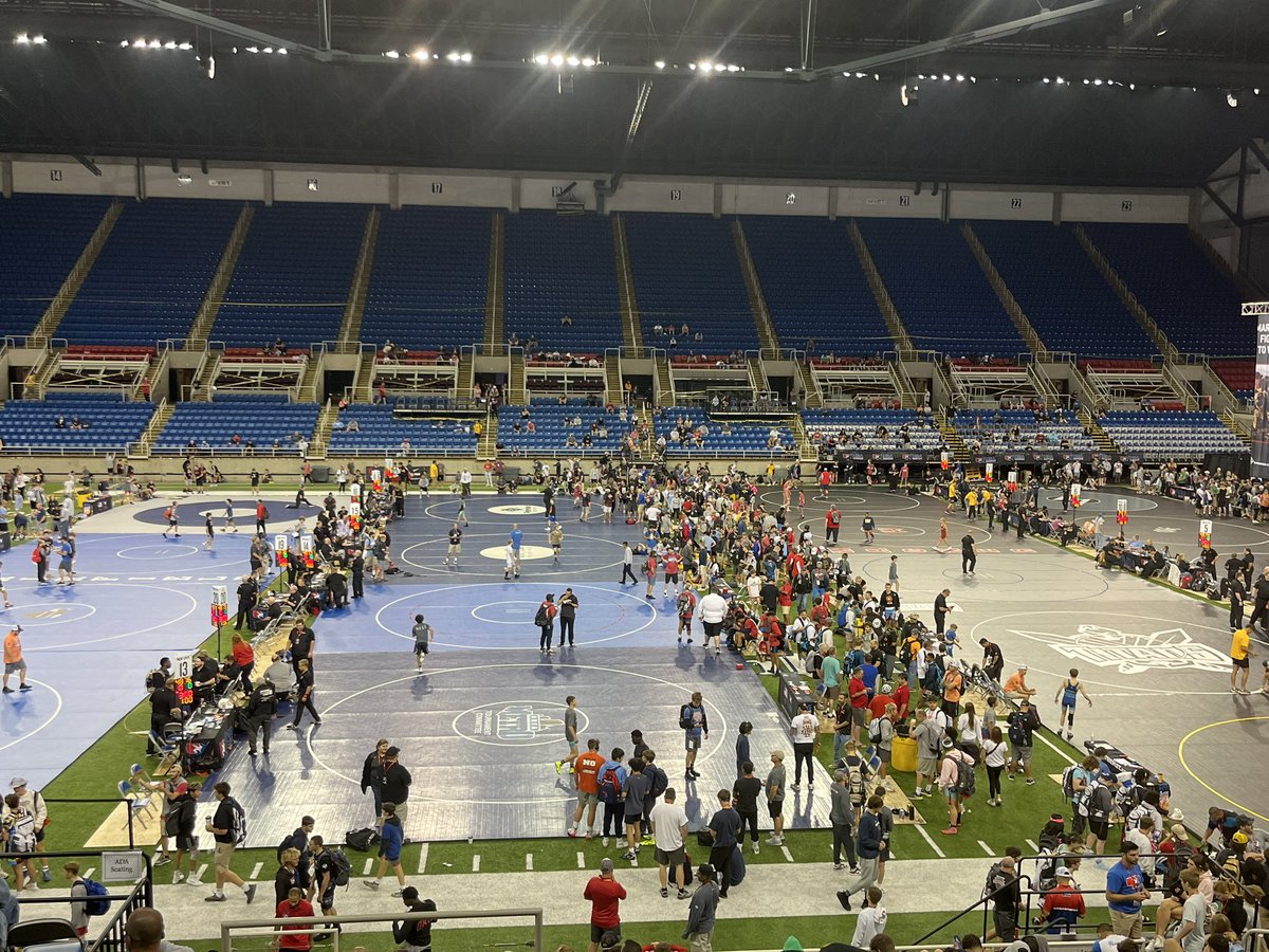 SWPanthers's tweet image. It’s the final day of Fargo! Matt Randolph will wrestle this morning on the consolation side of the bracket.