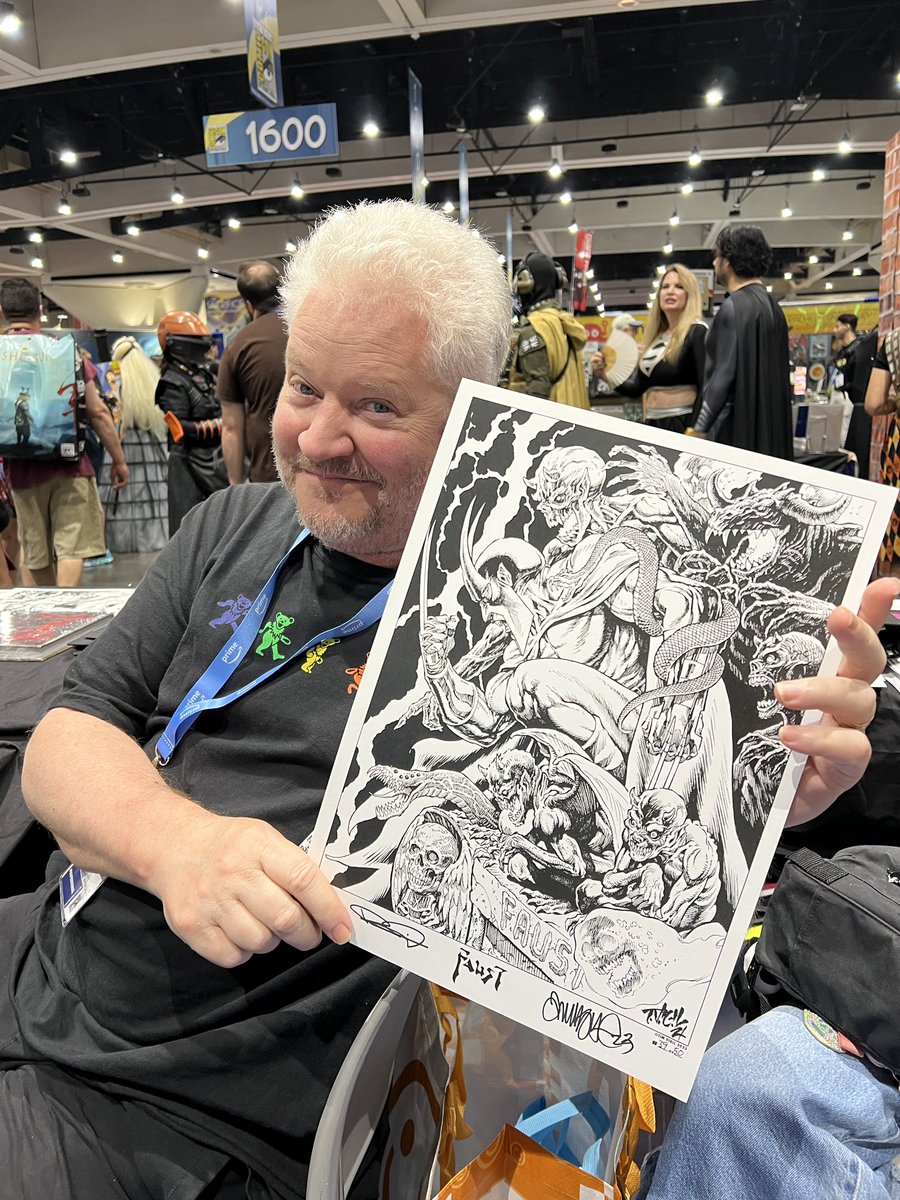 AsylumPress's tweet photo. Asylum Press/Frank Forte booth 1429 - stop by for amazing #comicbooks #enamelpins #stickers and fine art #prints #horror #SD_Comic_Con @ComicCrusaders @TheComicon @Comic_Con #sdcc #sdcc23 #sdcc2023 #comiccon https://t.co/HW2fjDG9FF