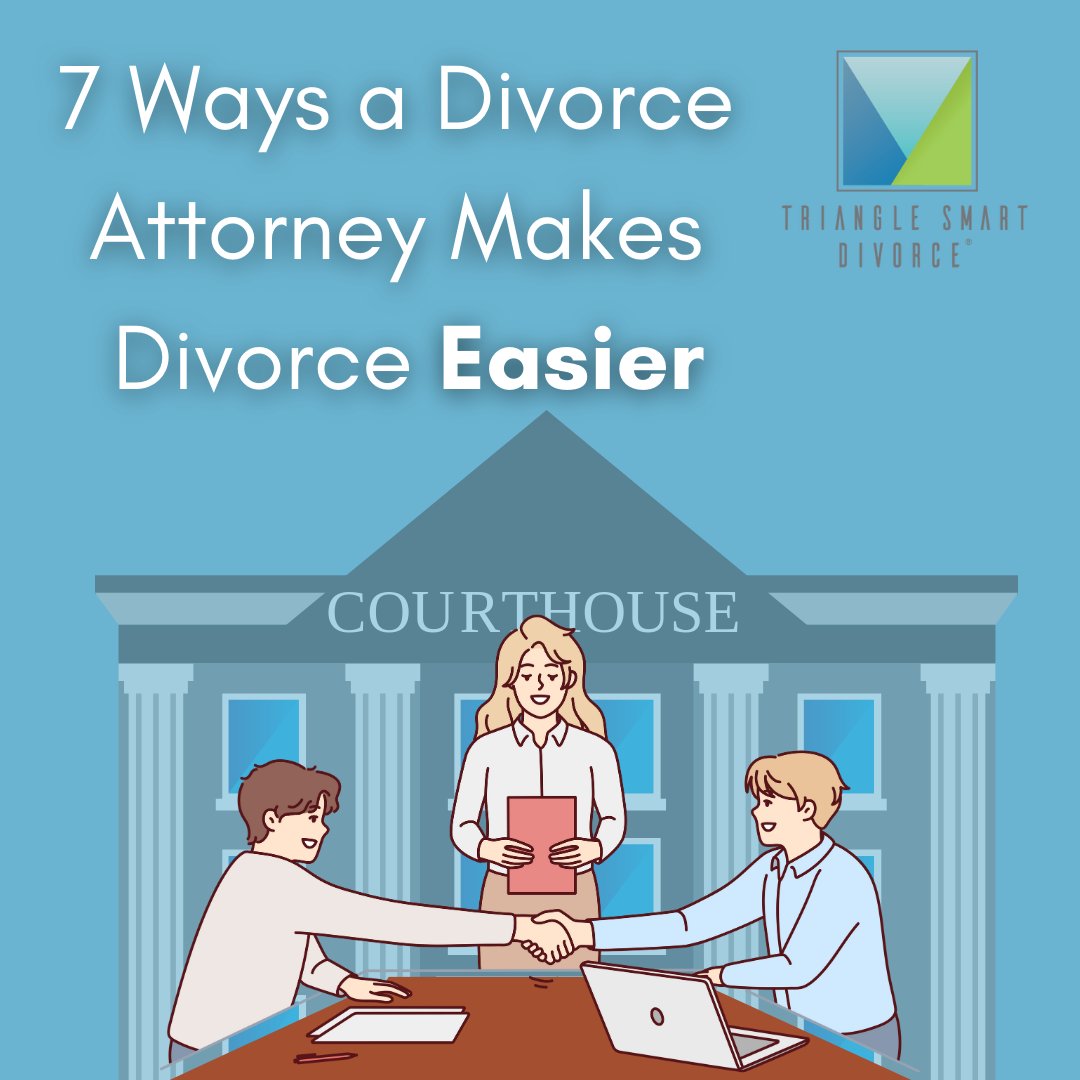 TriSmartDivorce's tweet photo. Divorce is never easy, but having an experienced Family Law Attorney on your side can make it easier for many reasons. Read our blog for more ways a divorce attorney makes divorce easier! 

https://t.co/agiqoue4Bx
#trianglesmartdivorce #ncattorney #nclawyer https://t.co/ZP838oRq9K
