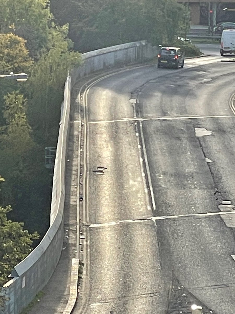 ShameOnYou23231's tweet photo. Shame on you @Brent_Council @EalingCouncil @TfL. After a tiring 2 year mission, it’s a shame I have to come to Twitter for anyone to pay attention. The Moon Craters on Guinness Overbridge connecting @EalingCouncil and @Brent_Council &amp; running above @TfL tracks will kill someone. https://t.co/eoPzI3EaCh
