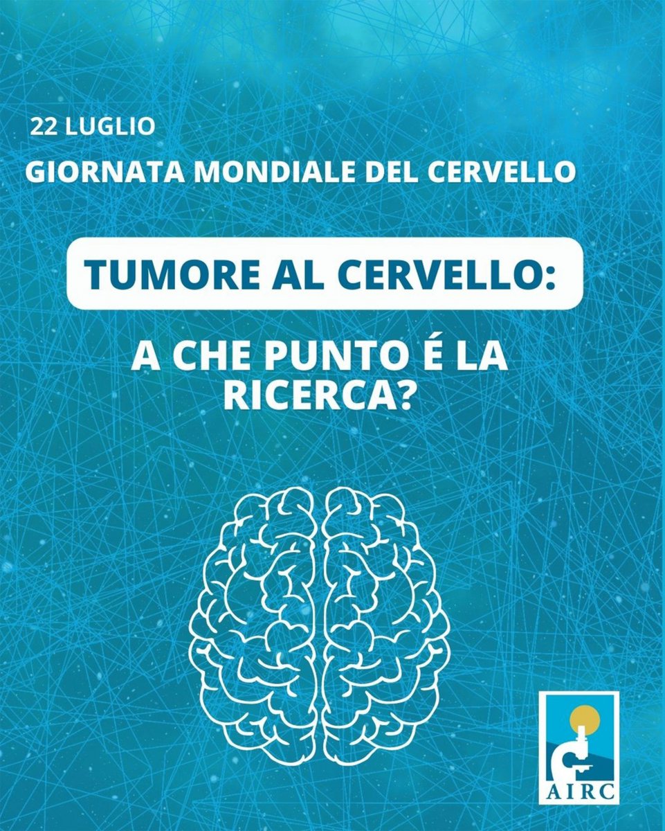 🧠Oggi, 22 luglio, è la Giornata mondiale del cervello, un organo è essenziale per il nostro corpo.
Il tumore del cervello è ancora difficile da curare, ma la ricerca sta cercando di trovare terapie sempre più mirate.

Per saperne di più ➡️ bit.ly/3DkcNXj