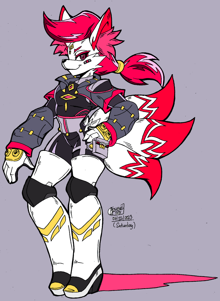 ZhengFox's tweet photo. 🔷Kimiko Five-Tails, Gal skin from Fortnite haha. Anyway Enjoy 👍✨ https://t.co/RcX5ZAfOcC