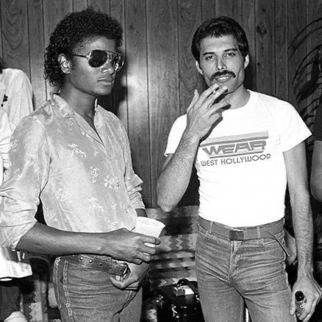 Freddie Mercury (Queen) & Michael Jackson https://t.co/J3wmo1ISrm