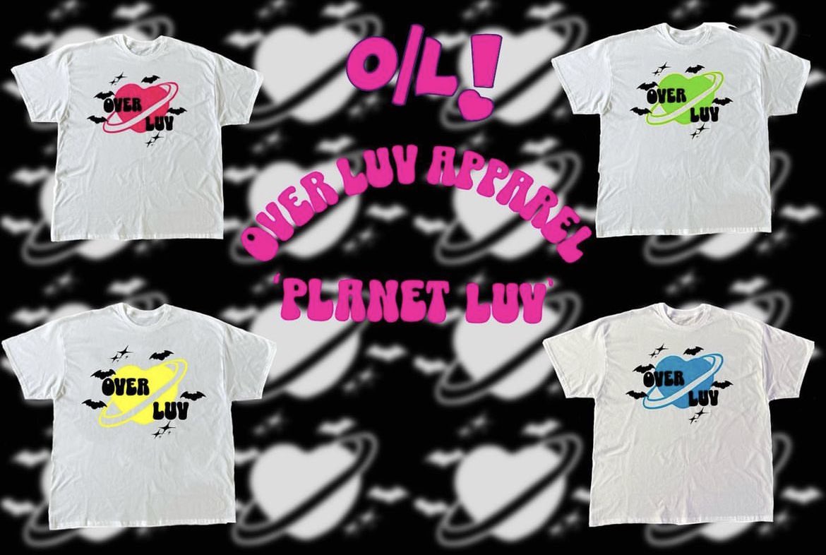 RADFEKLANN's tweet photo. overluvapparel NEW PLANET LUV TEES DROPPING
81?123
YALL READY TO COP? 99
#overluvapparel #overluv #blackbuisnessowner
#clothingbrand #clothingline #streetwearfashion
#fashion #hbcu #hbcubrand #pvamu #pv #htx
#houston #houstontexas #y2k #y2kfashion #y2koutfits https://t.co/XGoFoFeNHb