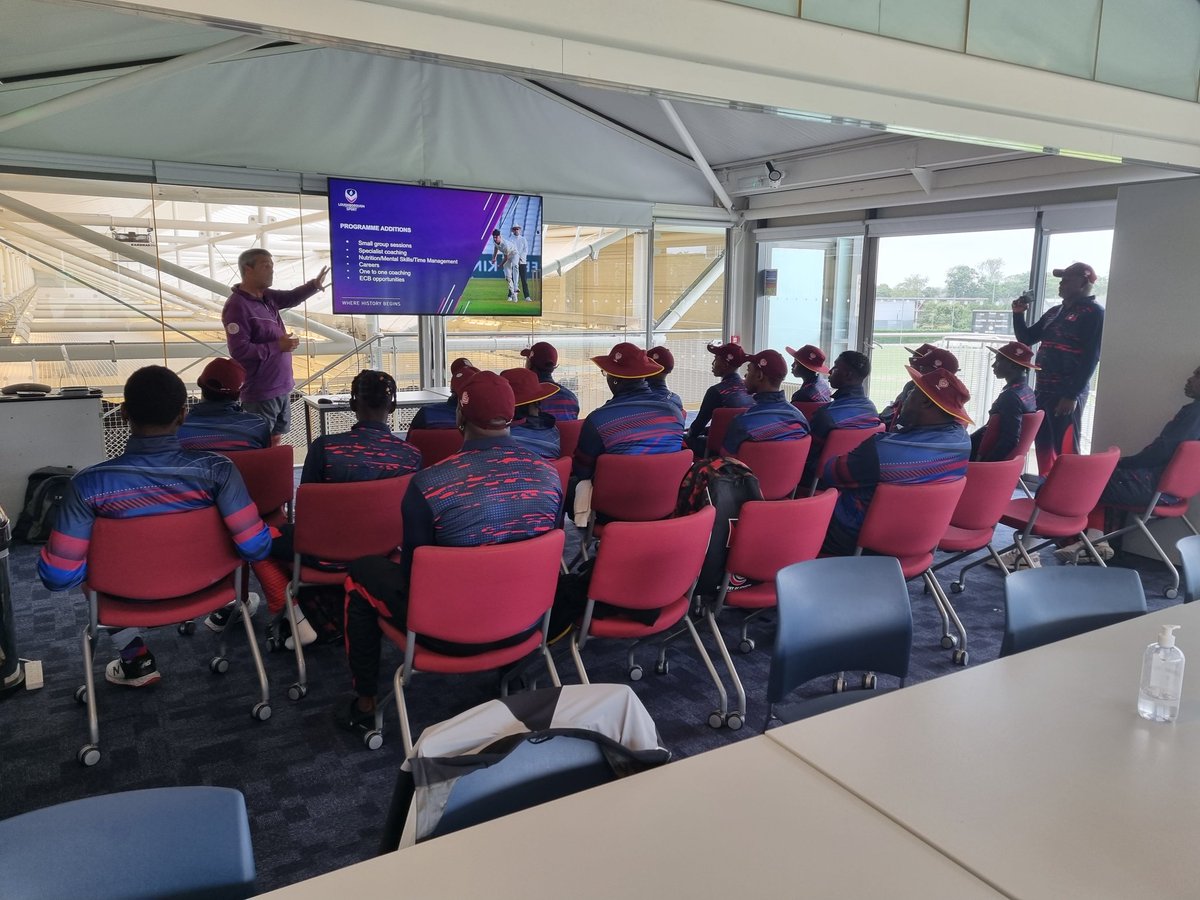 thereadster's tweet photo. Great to host the Antigua &amp; Barbuda U19 Cricket team here @LboroSport over the weekend. Looking forward to the one-day game on Tuesday. 🤞🏻for some ☀️ https://t.co/XQPBsvWVbJ
