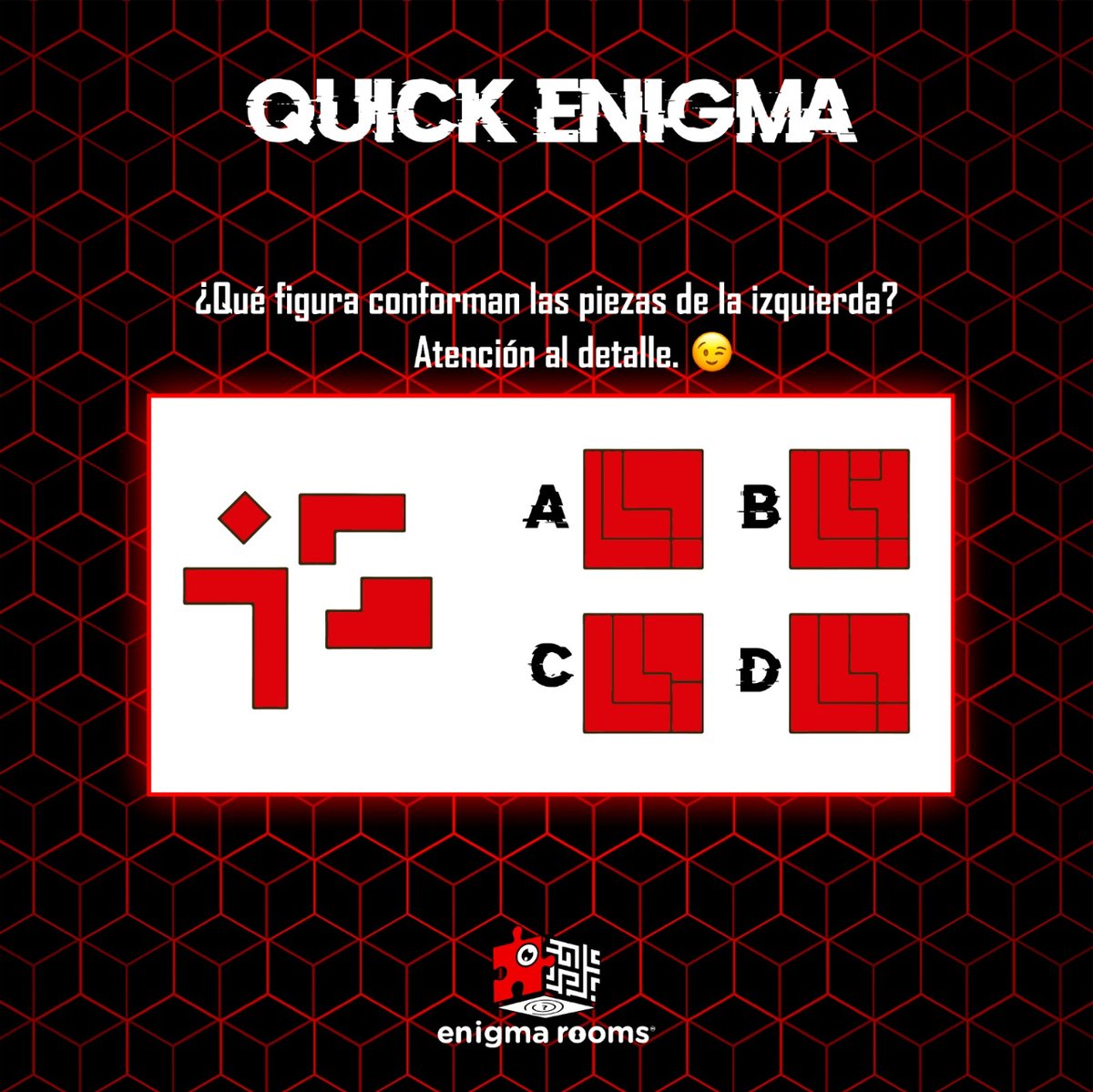 EnigmaRoomsM's tweet photo. ⏰¡TIENES 60 SEGUNDOS para resolverlo! 👇
Etiqueta a un amigo y si no te responde te debe una visita a #EnigmaRooms #Merida 😏
 #CuartosDeEscape #EscapeRooms #TeamBuilding https://t.co/8BBe7kHMKj