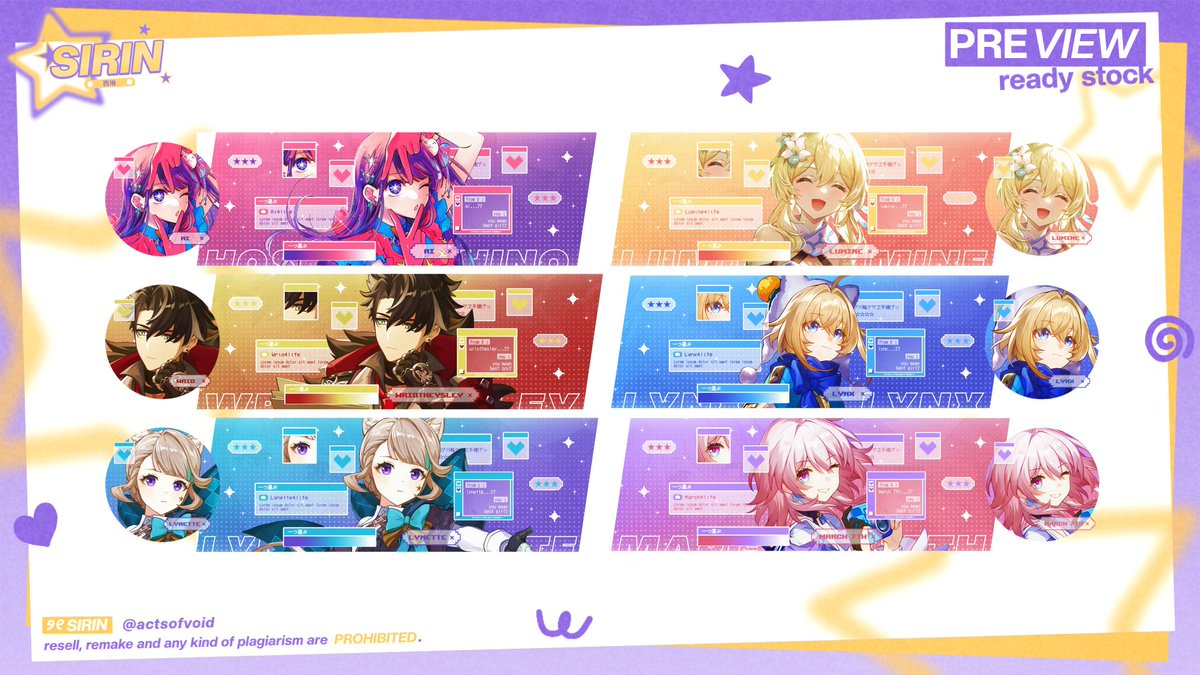 wkuina's tweet photo. @genshinBTS 18k/each. ava PNG + JPG
❌ elysia, kaeya, freminet, wanderer
https://t.co/OxzVbnfRdK