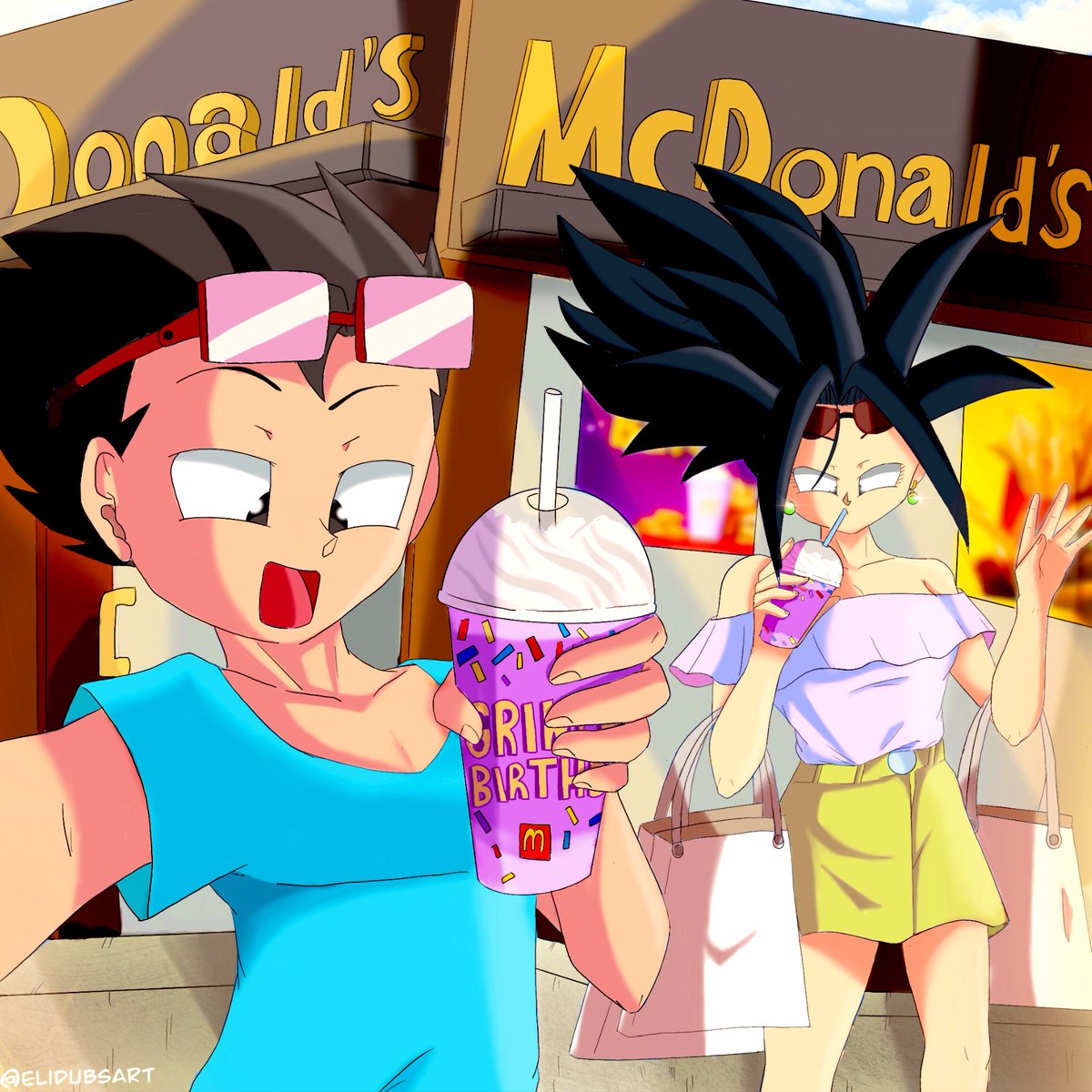 🤗Cabba and Kefla’s first Grimace Shake!🤗 

What could go wrong? 🤷‍♂️ XD

😅🙏 I know I am SUPER late on this, but things got busy, but hey better late than never! XD I hope you all enjoy 😊❤️

#DragonBall #Cabba #Kefla #McDonalds #GrimaceShake #GrimacesBirthday