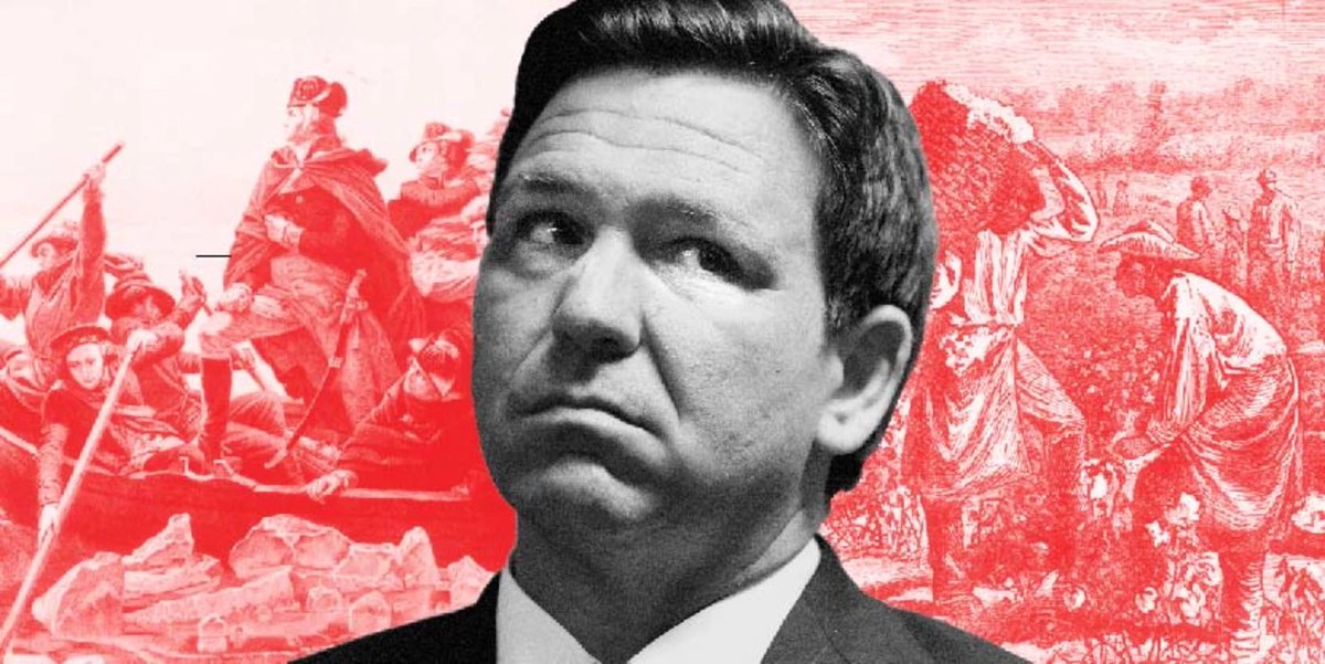 EJinAction's tweet photo. -Forked Tongue-
In halls of power, DeSantis paces,
Twisting truth, erasing traces.
Claims of gain from chains, disgraces,
History's truth, his voice erases.
Uncompensated labor, harsh and cruel,
Their sweat and blood, a tyrant's jewel.
Yet, 'gainst this narrative, he plays the fool,
Ignoring the truth, history's rule.
The lash's kiss, a torment stark,
Invisible chains, leaving their mark.
Yet in his tale, there's no such dark,
All suffering, by his words, disembark.
Families shattered, love torn apart,
The deepest wound, a broken heart.
Yet from this pain, he stands apart,
A sanitized version, he'd impart.
Lurid tales of lust, rape, and pain,
Innocence lost, nothing to gain.
Yet of these horrors, he'd feign,
A false narrative, his political gain.
Yet, the sun of truth in time will glance,
Exposing the fiction of his dance.
For even as he takes his stance,
The truth of history can't be recast. ©️MustafaSantiagoAli 
#Slavery #RonDeSantis #poetry