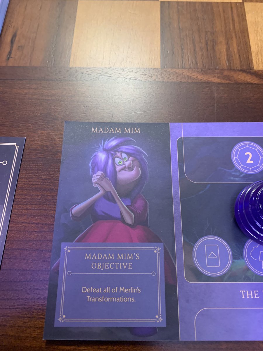 Last weekend I got the joy of finally trying Madame Mim out in Villainous. As a Sword in the Stone fan, the mechanics of fighting the wizards duel are don’t to perfection and makes her really fun to play! She will be a part of my roster in the future! https://t.co/GJNxrvVJiV