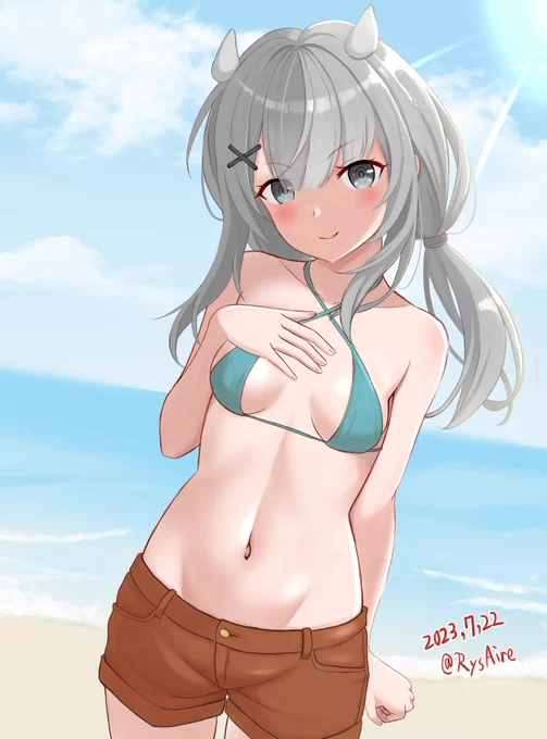 「 水中速度?これはいいのよ。提督に見せるための兵装だから」  ※作画ミスあったので再投稿スイマセン。#伊201進水日 