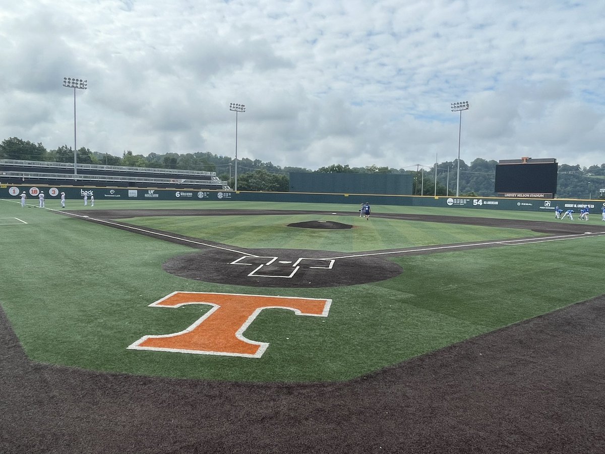 RCRoyals_BB's tweet photo. The Royals are ready to take the field at the gorgeous Lindsey Nelson Stadium. @Vol_Baseball @PG_Tourney https://t.co/cLrY5mwsVC