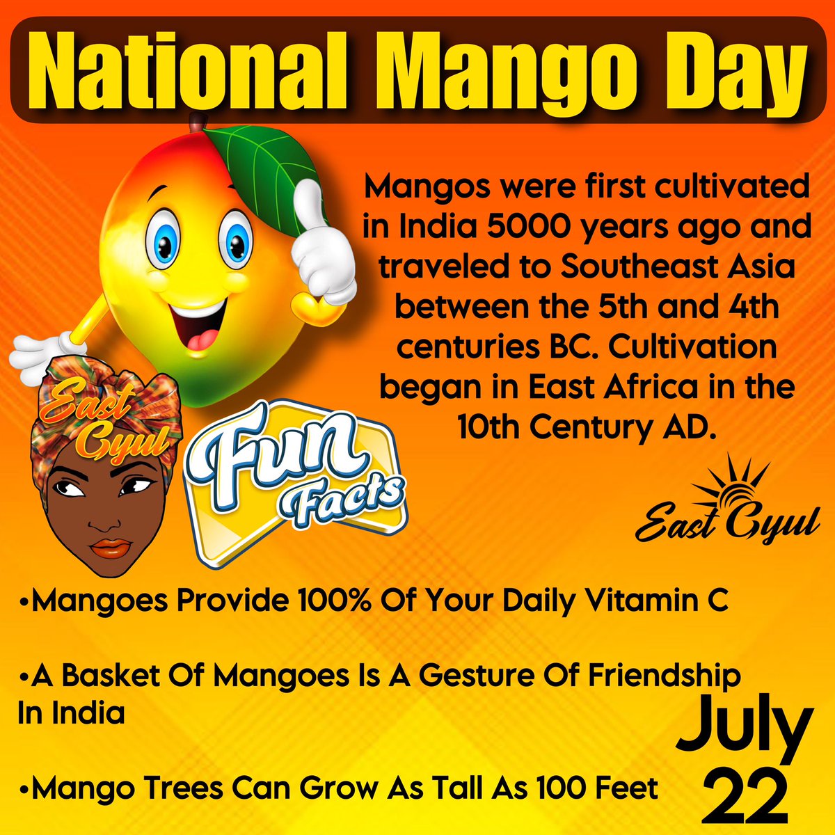 🥭 𝐍𝐚𝐭𝐢𝐨𝐧𝐚𝐥 𝐌𝐚𝐧𝐠𝐨 𝐃𝐚𝐲• 𝐉𝐮𝐥𝐲 𝟐𝟐