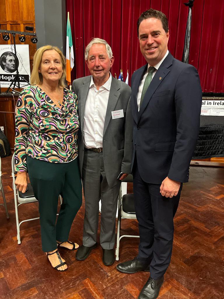 martinheydonfg's tweet photo. I welcomed US Ambassador Claire Cronin to Newbridge last night to officially open the 35th international Gerard Manley Hopkins literary festival. A significant attraction that brings visitors to South Kildare from all across the world. https://t.co/COexg5rZiC