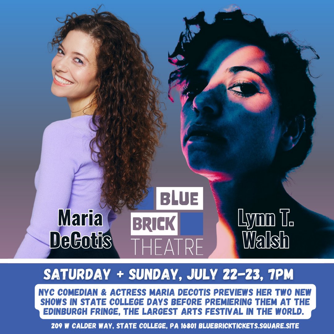 mike_lemme's tweet photo. Penn State / State College! Experience your own Barbenheimer weekend with @MariaDeCotis at the Blue Brick Theatre starting tonight at 7pm!
🎟️https://t.co/JvXgXs8B0t @bluebricksc https://t.co/yMqQoCk1Ys
